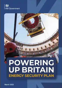Cover of the Powering Up Britain UK Energy-Security Plan pfd
