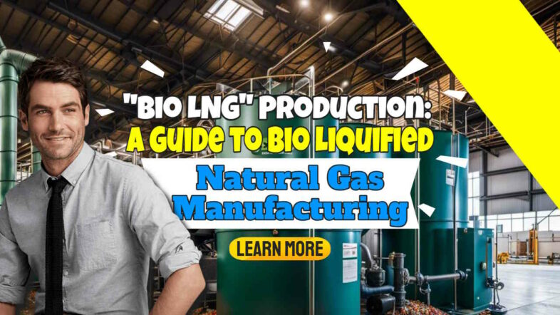 Bio LNG Production: Featured Image with text: "A Guide to Bio Liquified Natural Gas Manufacture".