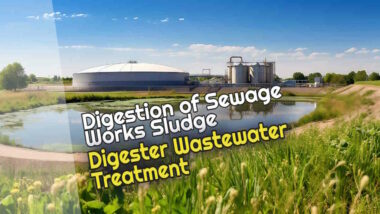 Panoramic view of a biogas digesteranaerobic digestion