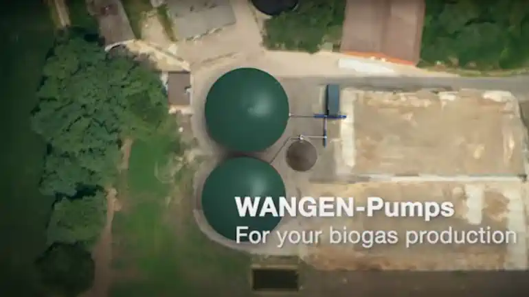 WANGEN PUMPS for biogas production.