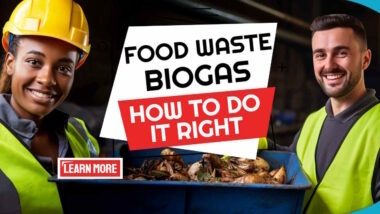 Featured image - Text: "Food Waste Biogas-How to do it".