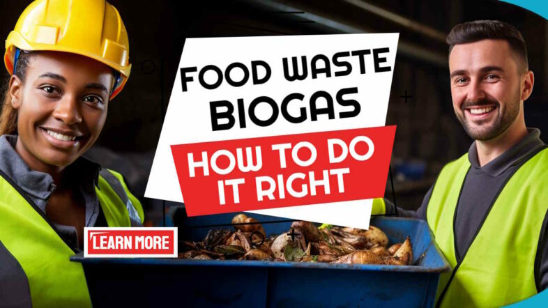 Featured image - Text: "Food Waste Biogas-How to do it".