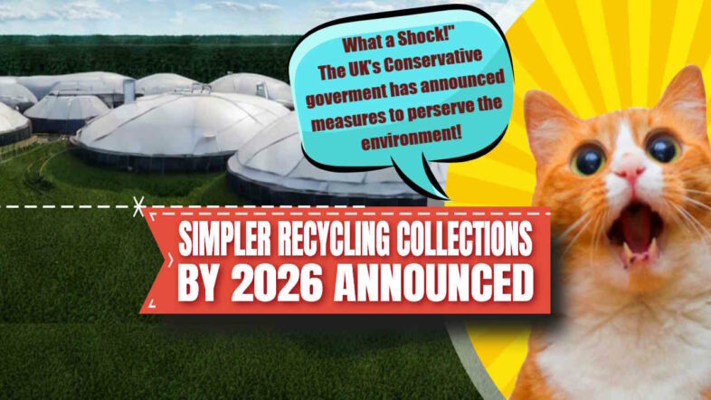 feature Image with text: "Simpler Recycling Collections".