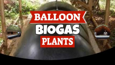 Featured image for the article about balloon biogas plants.