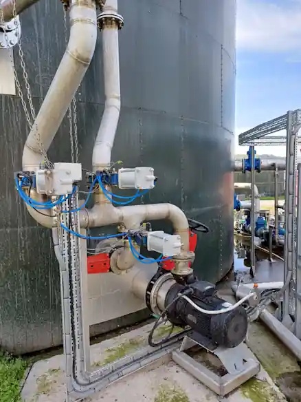 Biogas Yield up: Using the Landia biogas mixing system incorporates biogas recirculation.
