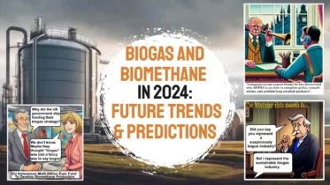 Image text: "Biogas and Biomethane in 2024 - Future Trends and Predictions".