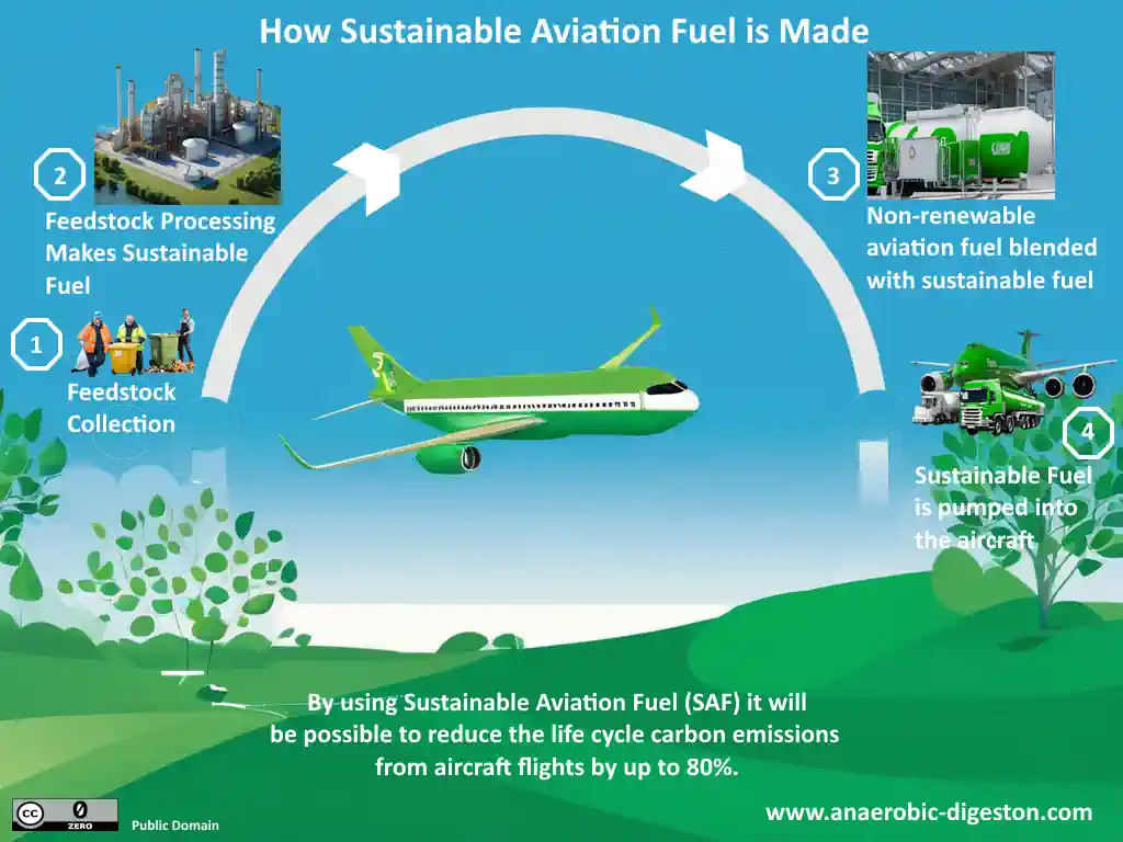 Sustainable aviation fuel infographic CC0