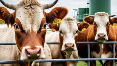 Cows in close up. The featured image illustrating how to stop cows emitting methane.