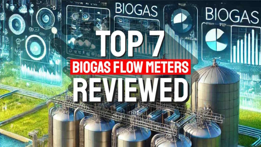 Image with text: "Top 7 Biogas Flow Meters Reviewed."