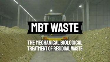 An MBT Waste Facility with article title text shown.