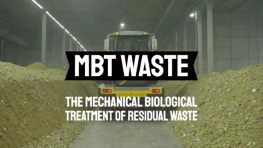 An MBT Waste Facility with article title text shown.