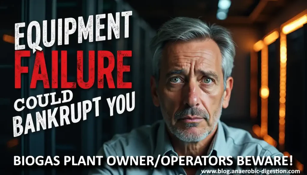 Beware! Equipment (especially machinery) failure could bankrupt your AD and biogas biomethane business. Beware! Equipment (especially machinery) failure could bankrupt your AD and biogas biomethane business.