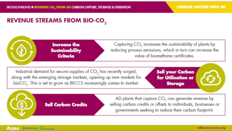 Revenue Streams from Biogas CO2