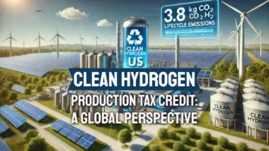 Image illustrates he article about the finalised US Clean Hydrogen Tax Incentive Rules.
