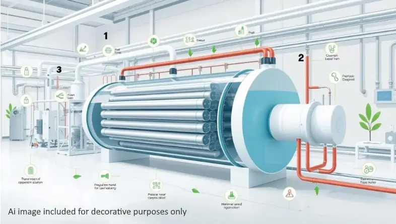 Anaerobic membrane bioreactor system - Ai concept only.