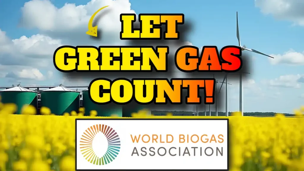 Featured image with the message: Let Green Gas Count from WBA PR.