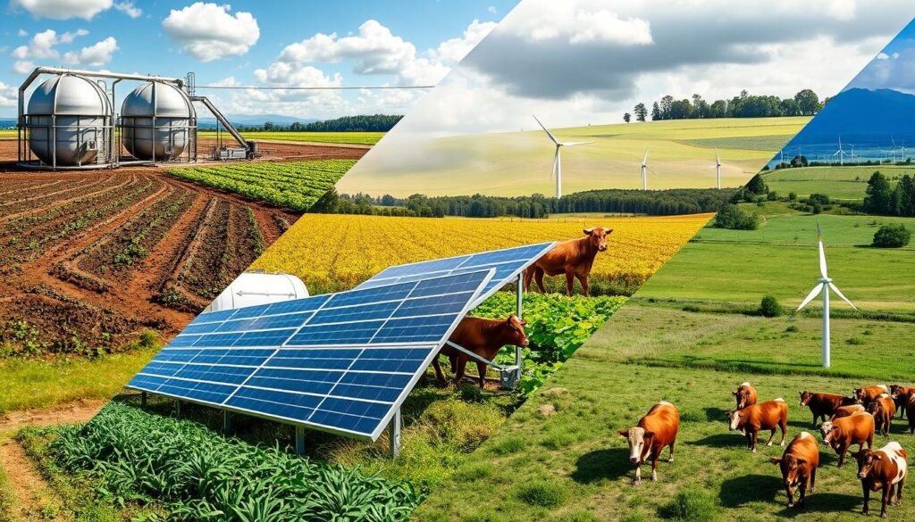 Comparative environmental impact of biogas, solar and wind energy on farmland Comparative environmental impact of biogas, solar and wind energy on farmland