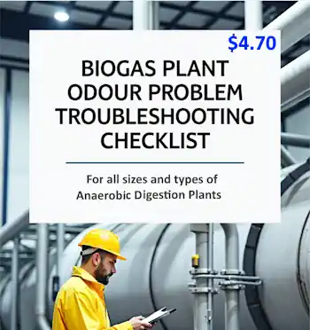 Biogas odour checklist cover image.