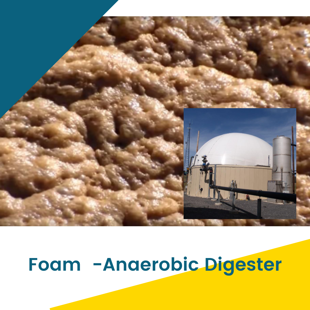 A photo of an Anaerobic Digester Foaming.