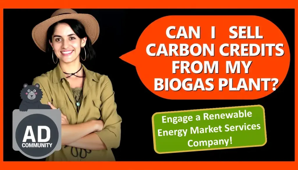 biogas plant carbon credits market expert question.
