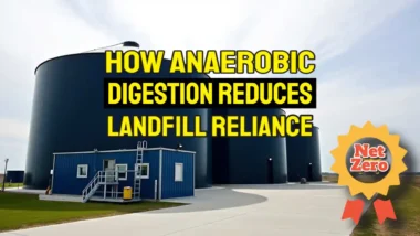Image with the text -How Anaerobic Digestion Reduces Landfill Reliance