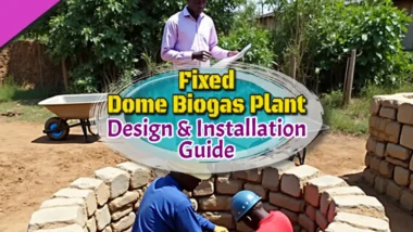 Fixed dome biogas plant article featured image