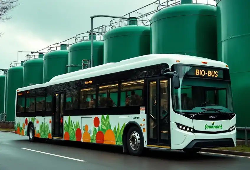 Gas to grid biomethane powers biogas buses