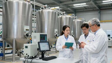 AFBI slurry storage emissions facility in Hillsborough, County Down