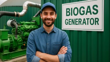 Biogas generator article featured image.