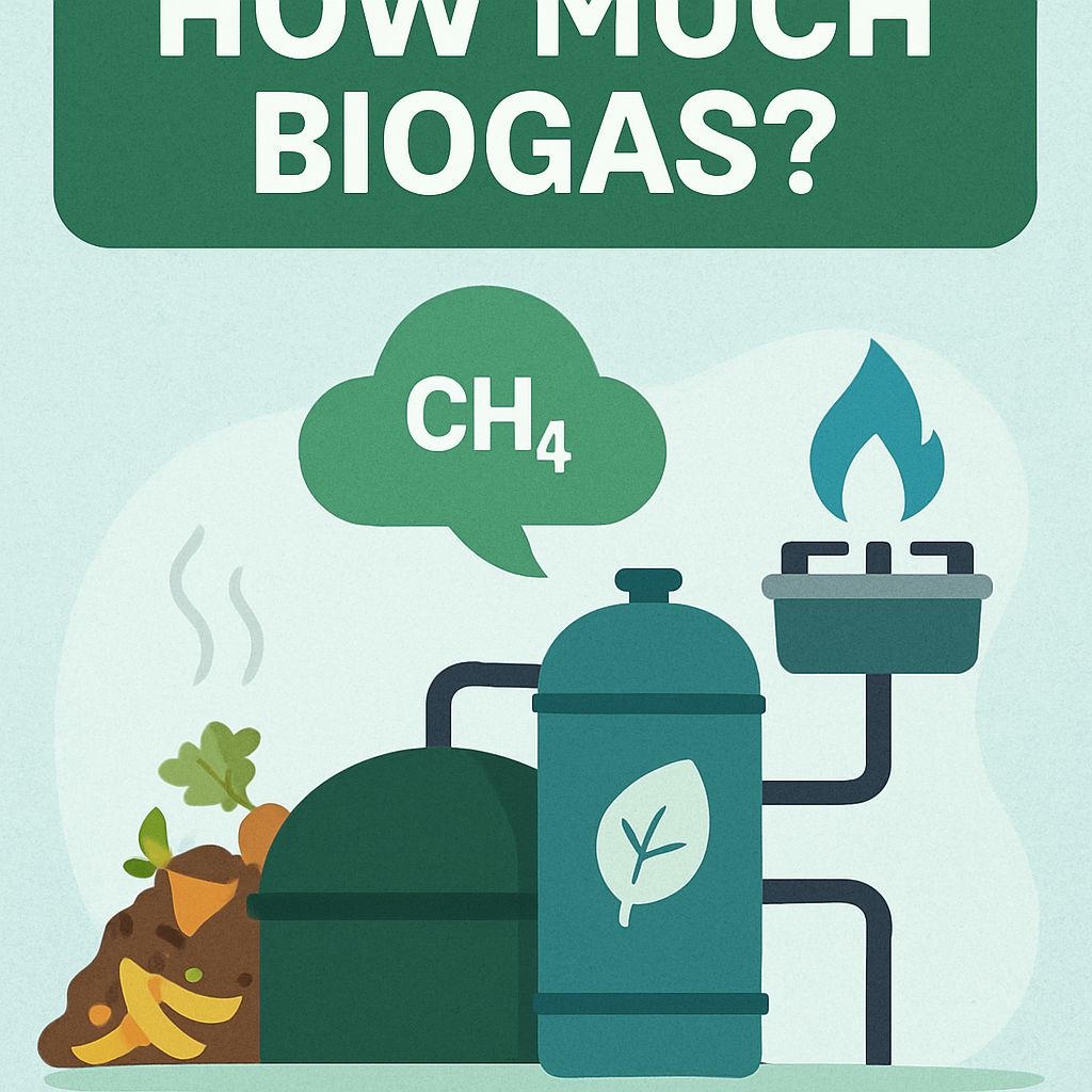 Graphic image that poses the question "How Much Biogas?" Graphic image that poses the question "How Much Biogas?"