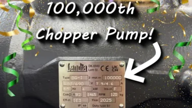 It's a Pump party for Landia's 100 000 pump off the production line.