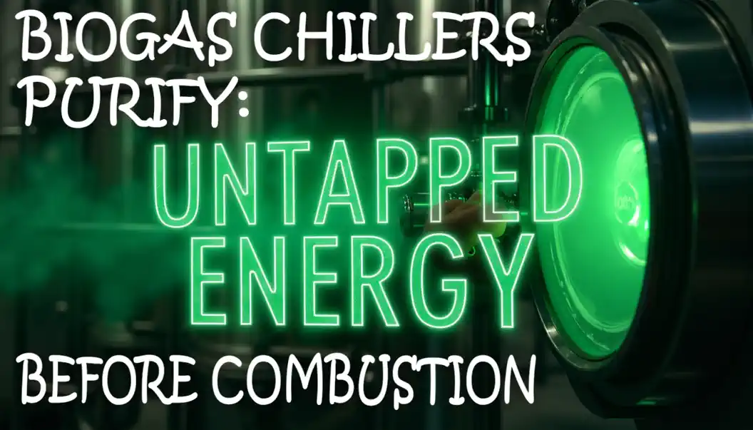 Biogas Chillers Purify Dehumidify Untapped Biogas Energy Before Combustion.