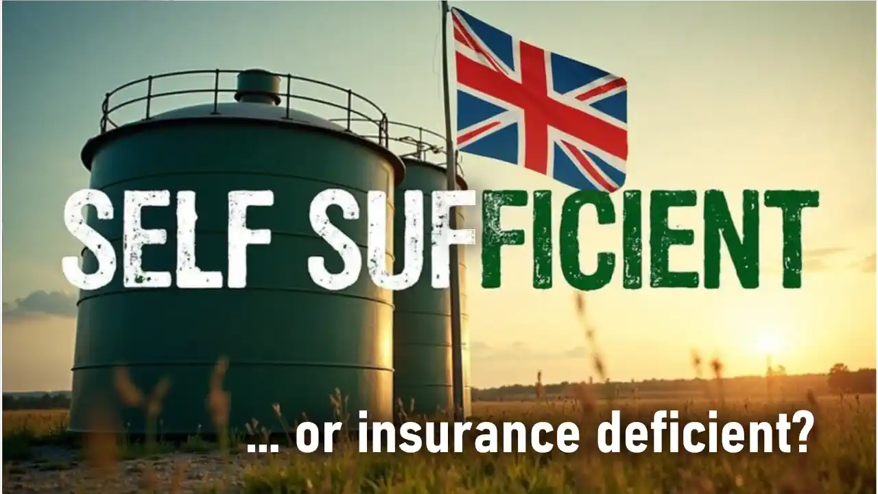 Self sufficient or AD insurance deficient-graphic image text