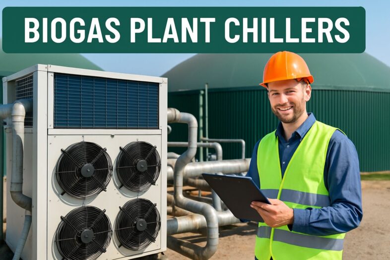 Featured image with the text: "Biogas Plant Chillers"
