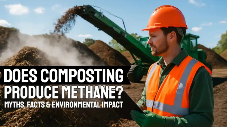 Does Composting Produce Methane is the text on this featured image.