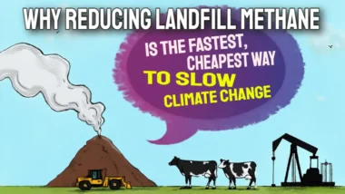Featured Image text Why Reducing Landfill Methane Is the Fastest, Cheapest Way to Slow Climate Change.