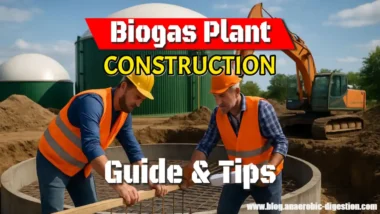 Featured image text - Biogas construction guide and tips.