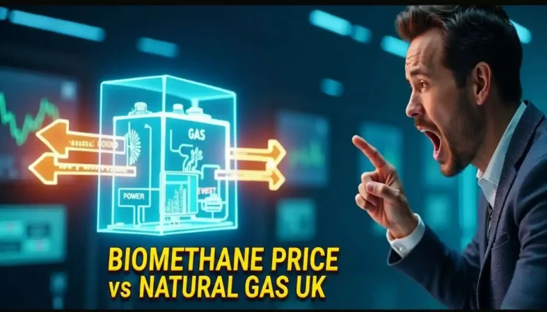 Biomethane Price vs Natural Gas UK