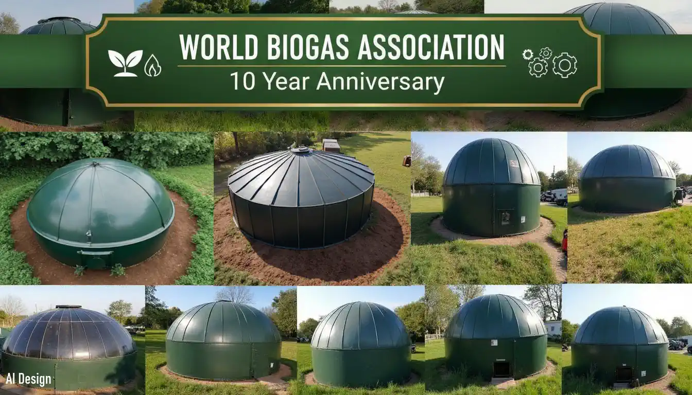 World Biogas Association 10 year anniversary poster. World Biogas Association 10 year anniversary poster.
