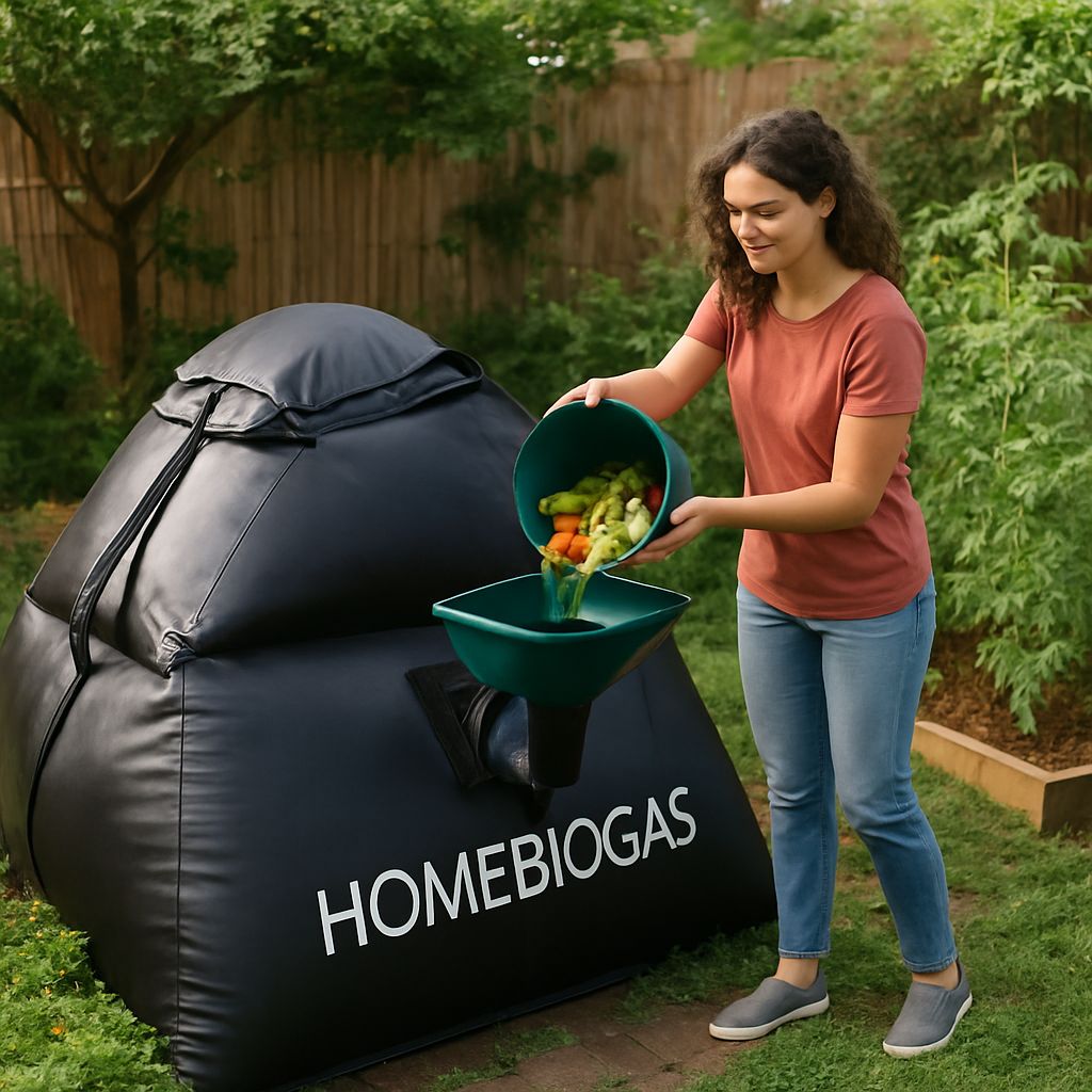 AI generated image shows the typical HomeBiogas image of a western home dweller compared with the wider range offered by Puxin.