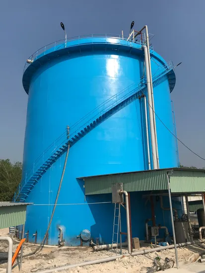 Image of a Upflow Anaerobic Sludge Blanket (UASB) reactor or a Continuous Stirred Tank Reactor (CSTR) digester choice normally depends primarily on feedstock solid content.