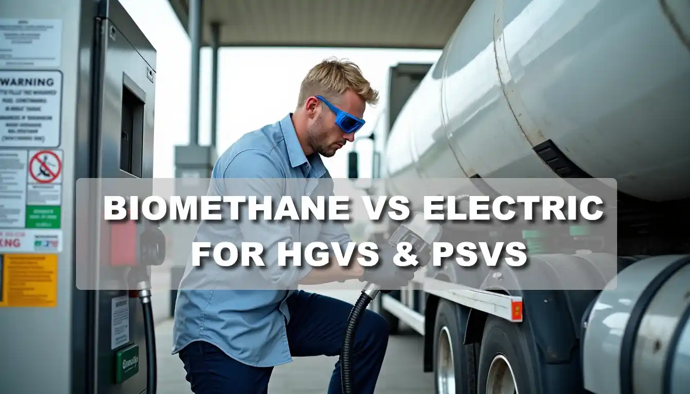 Biomethane vs Electric HGVs PSVs Bio-LNG Bio-CNG or Battery thumbnail.