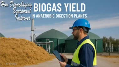 Text in image: How Depackaging Equipment Improves Biogas Yield in AD Plants.