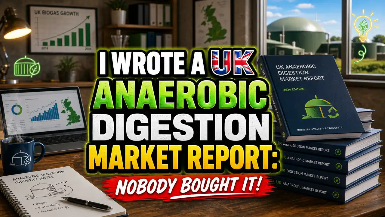 Featured image with text: I wrote a UK AD Report. Only 1 Bought it.