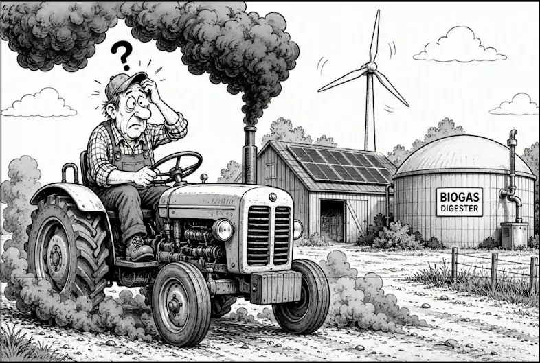 Slurry Grant a Fossil Fuel Failure - cartoon by Landia.