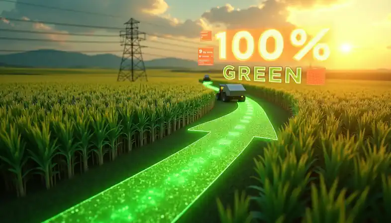 Totally green without food vs fuel concerns.