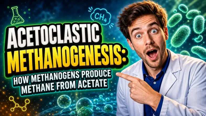 Featured image for article with the text: Acetoclastic Methanogenesis How Methanogens Produce Methane from Acetate.
