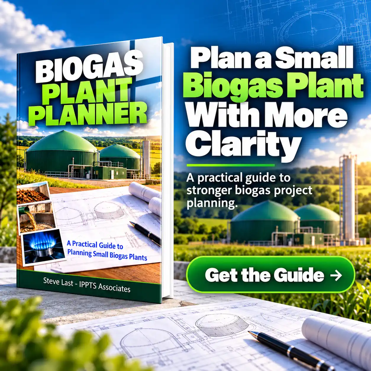 Planning a Small Biogas Plant PDF Facebook sales graphic