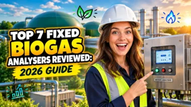Featured image with the text: Fixed Biogas Analysers 2026 GUIDE.